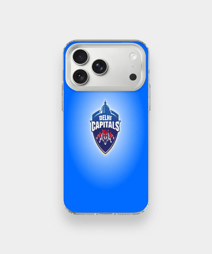 Delhi Capitals Blue Glow Minimal phone case.