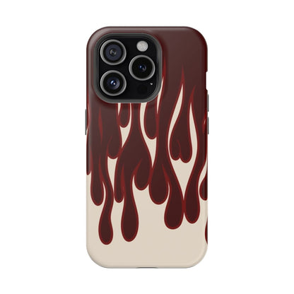 Red dripping flames Phone Case.