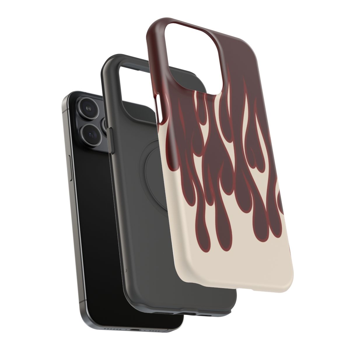 Red dripping flames Phone Case.