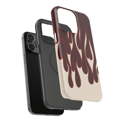 Red dripping flames Phone Case.