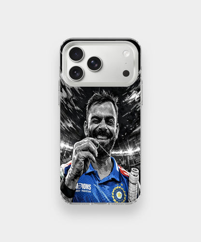 Virat Kohli Champion Mood phone case.