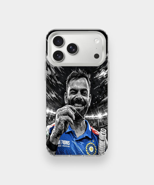 Virat Kohli Champion Mood phone case.