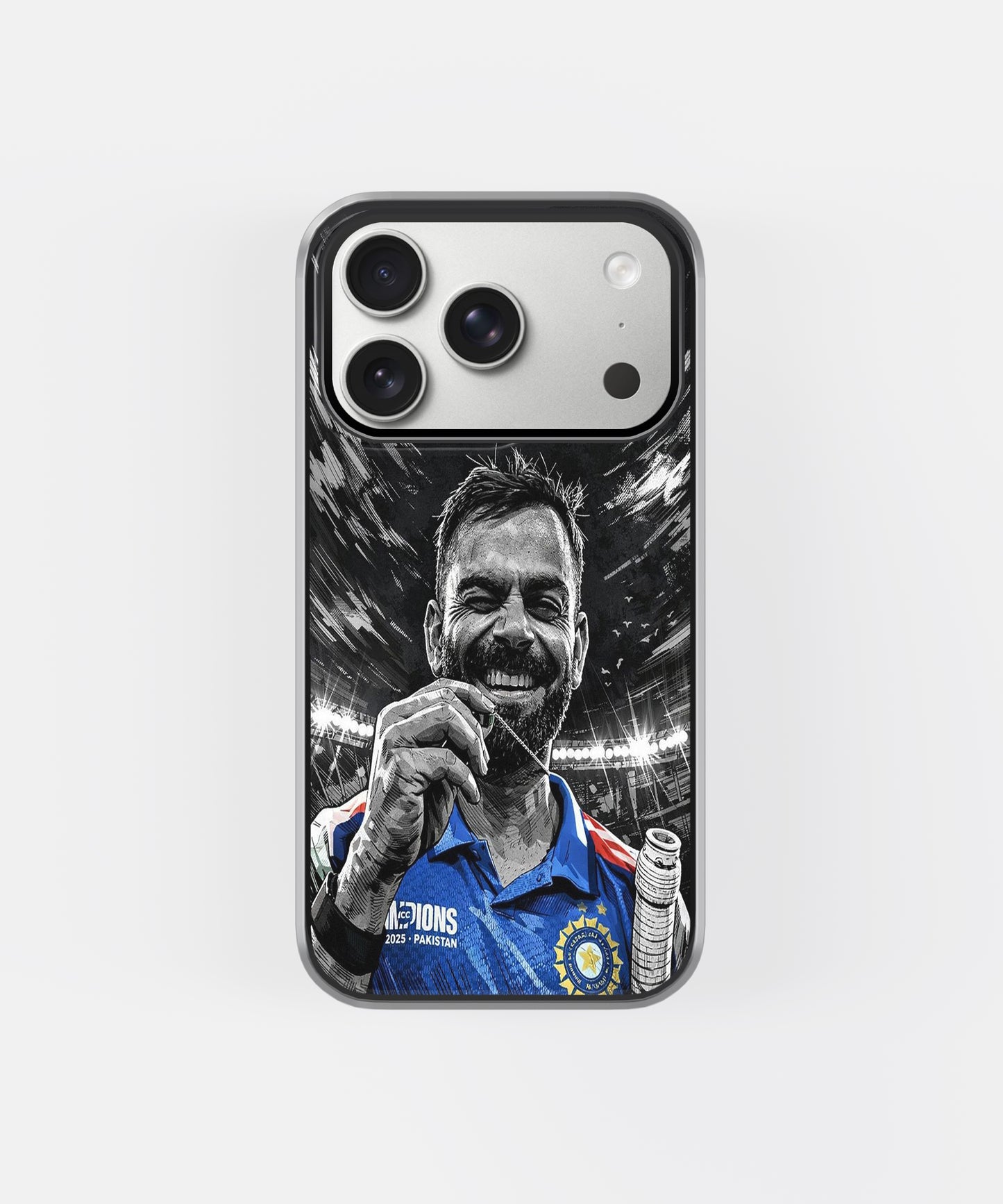 Virat Kohli Champion Mood phone case.