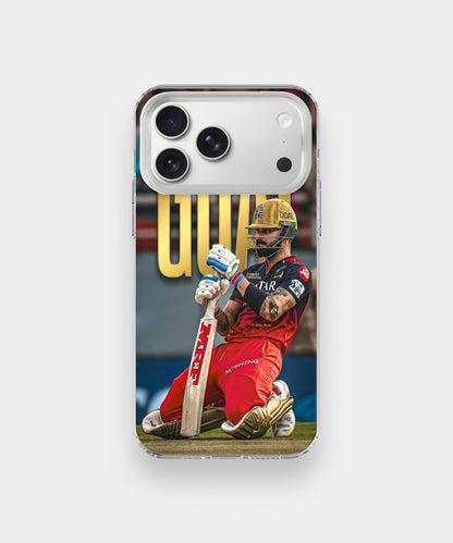 King Kohli Action Shot phone case.