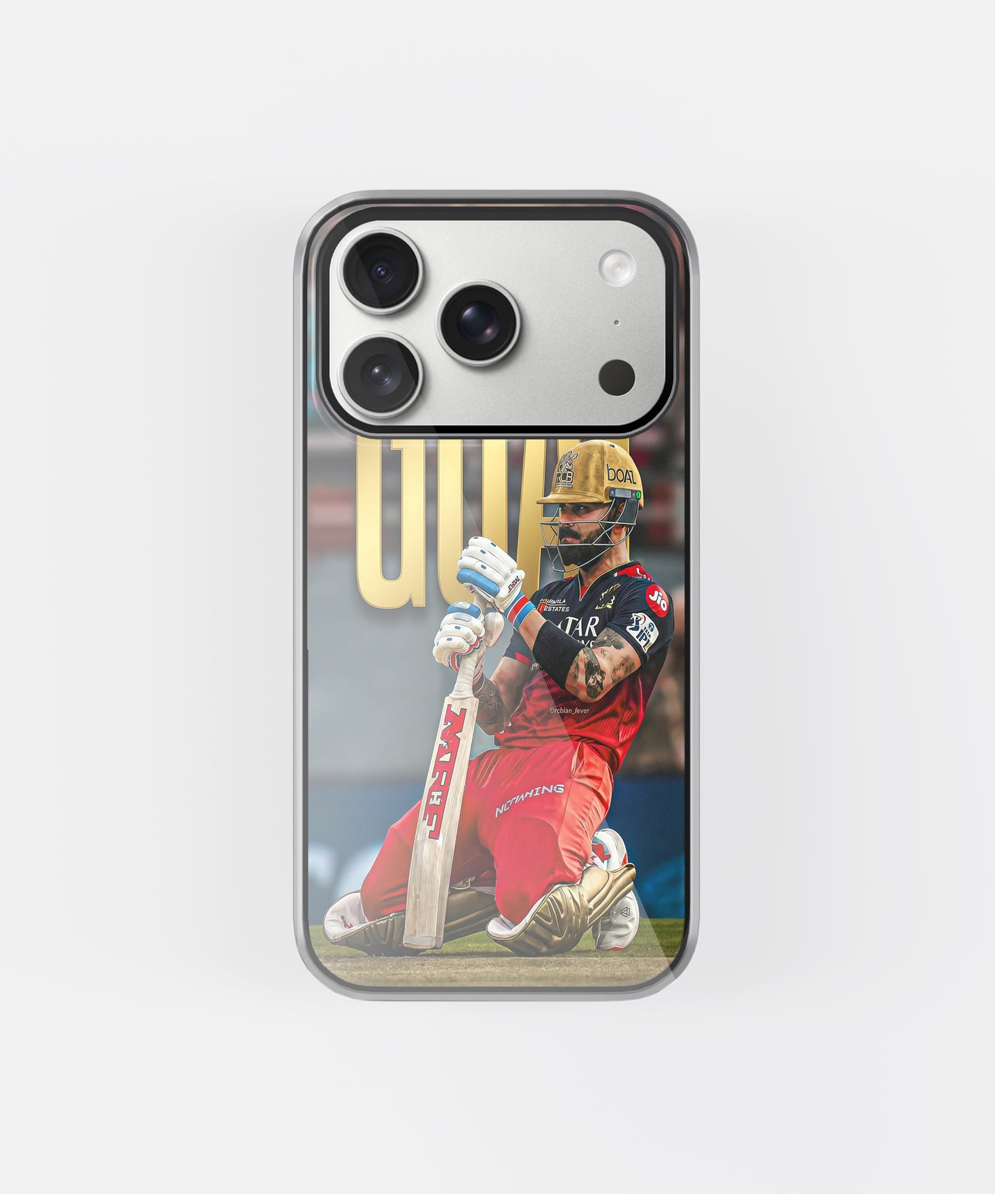 King Kohli Action Shot phone case.