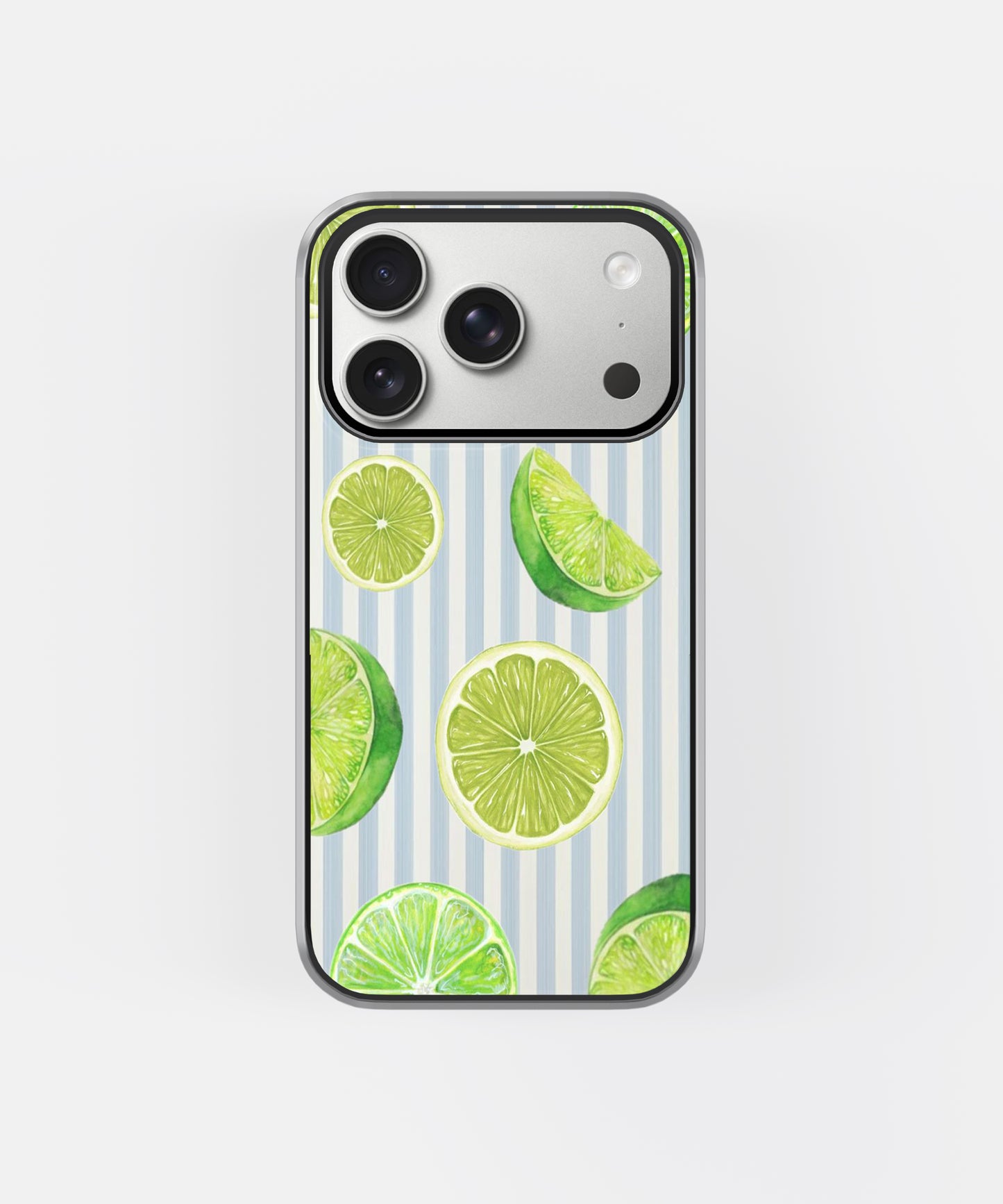 Fresh Lime Chill Stripes Phone Case.