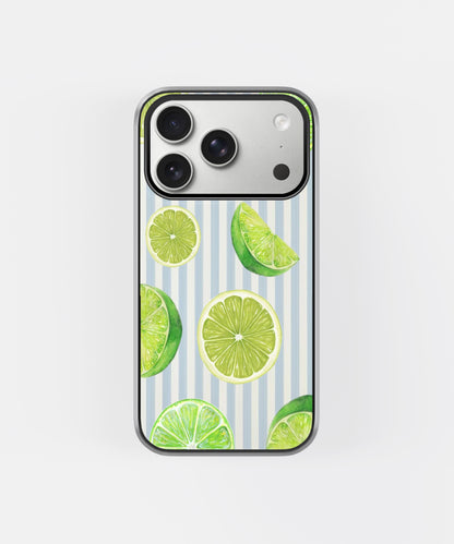 Fresh Lime Chill Stripes Phone Case.