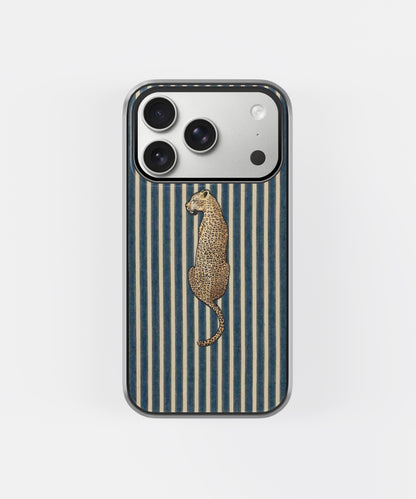 Vintage Leopard Stripe Core Phone Case.