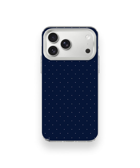 Midnight Minimal Dot Grid Phone Case.