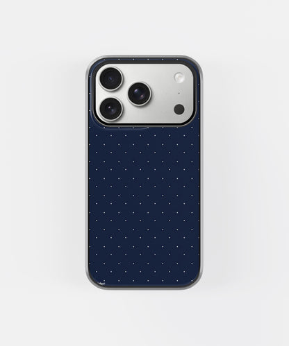 Midnight Minimal Dot Grid Phone Case.