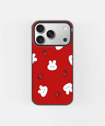 Strawberry Bunny Pop Fun Phone Case.