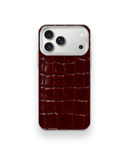 Glossy Red Croc Phone Case.