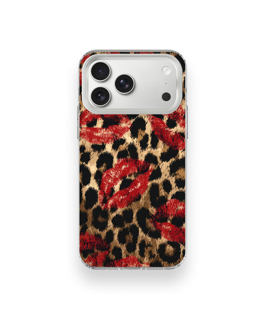 Wild Lips Leopard Phone Case.