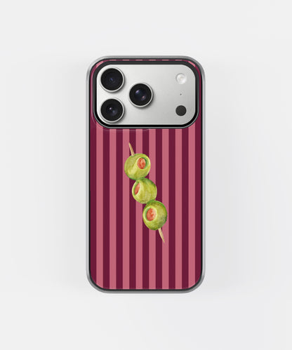 Olive Pop Stripe Phone Case.