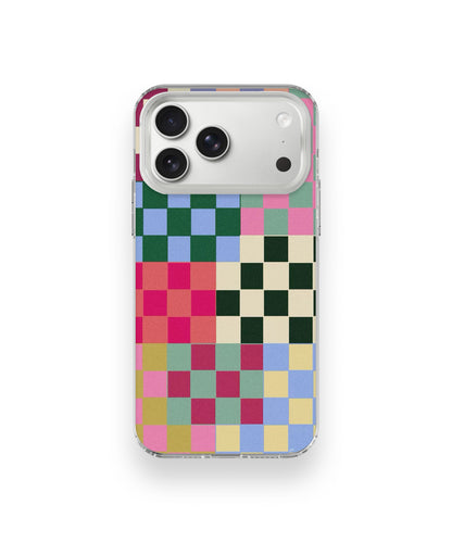 Color Block Check Phone Case.