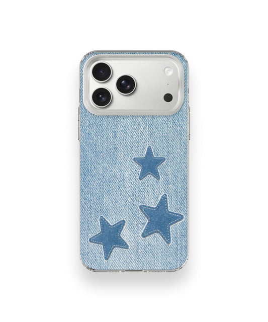 Denim Star Patch Phone Case.