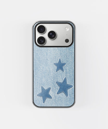 Denim Star Patch Phone Case.