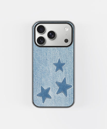 Denim Star Patch Phone Case.