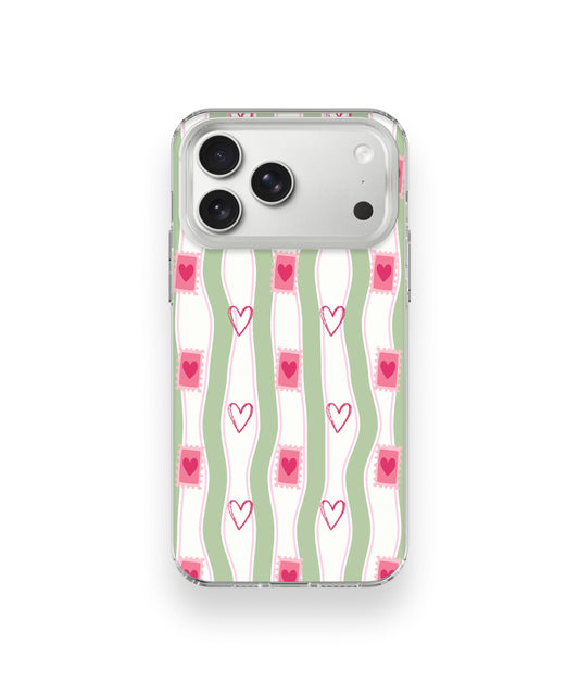 Candy Heart Stripe Phone Case.