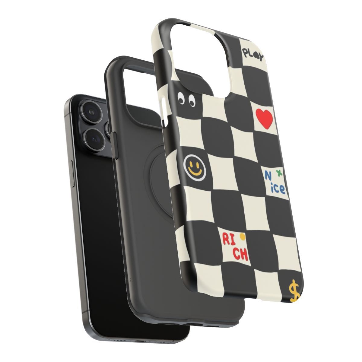 Funky Checkerboard Pop Art Phone Case.