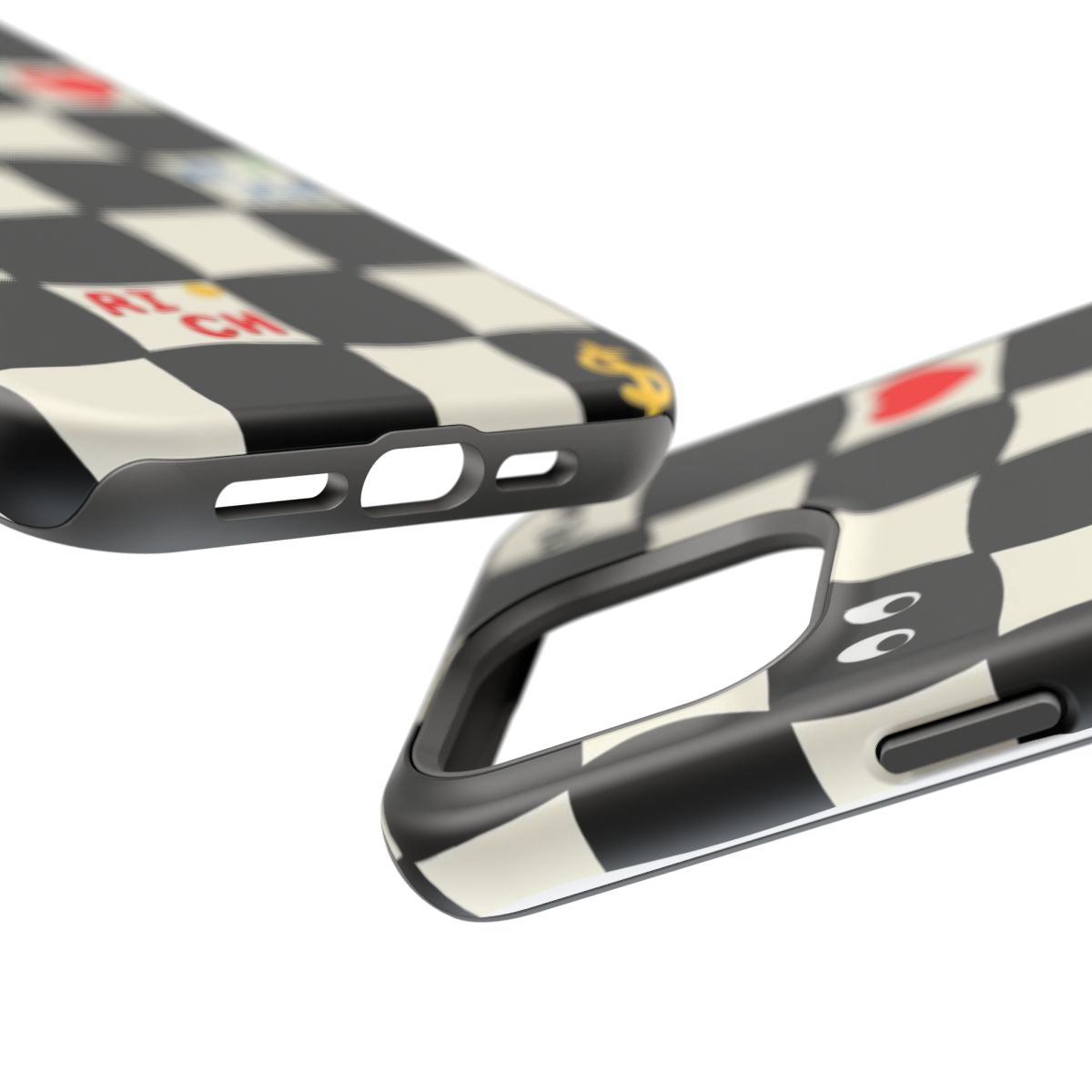 Funky Checkerboard Pop Art Phone Case.