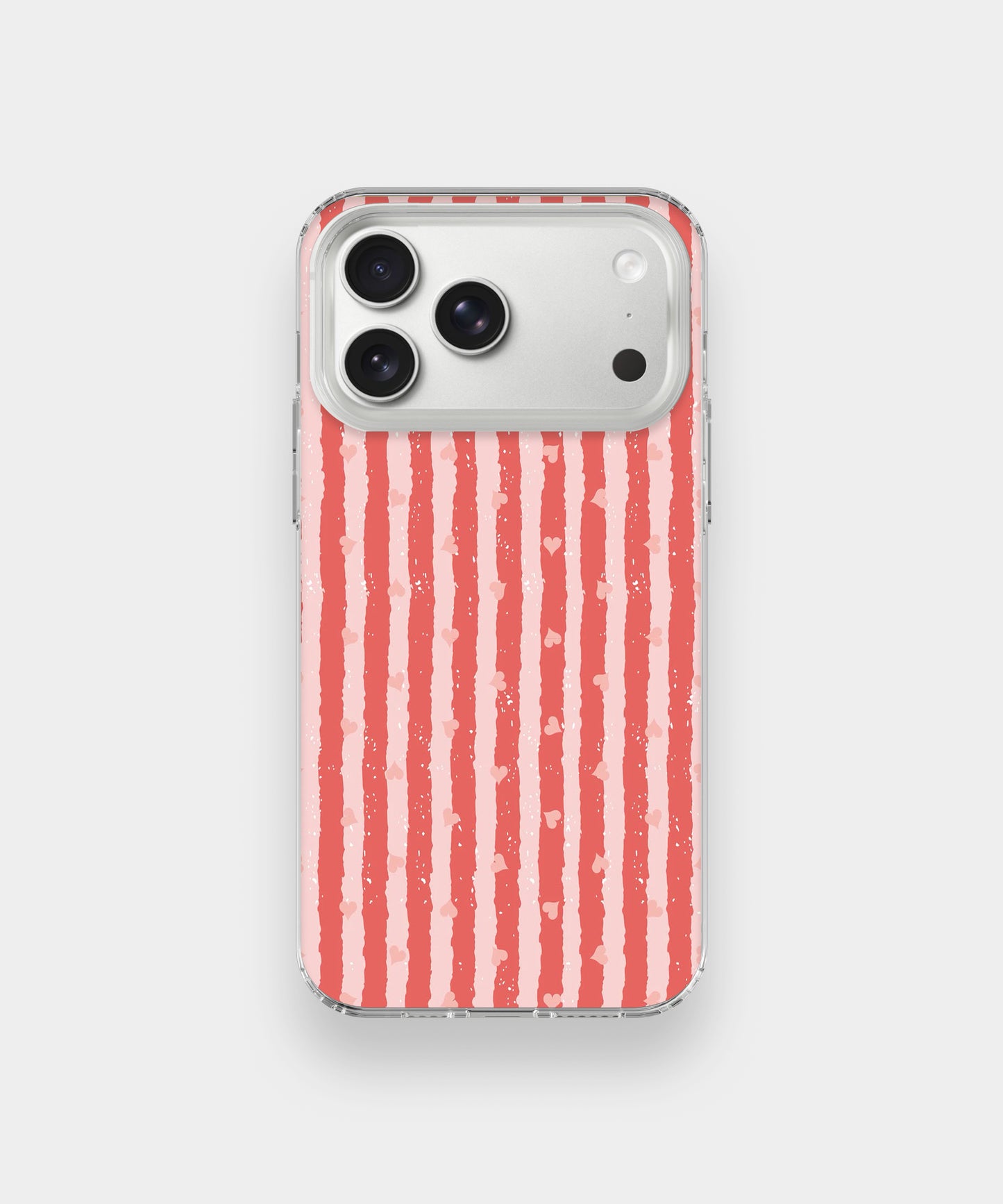 Candy Stripe Hearts Phone Case.