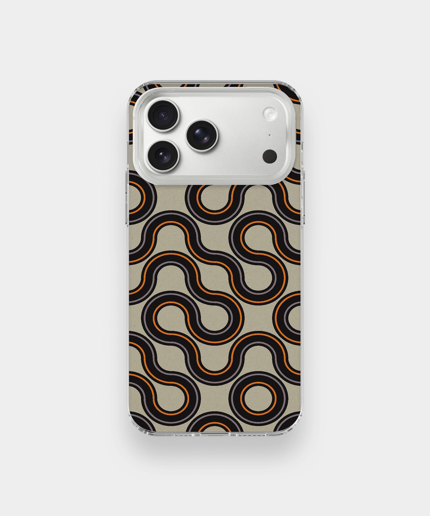 Retro Loop Wave Phone Case.
