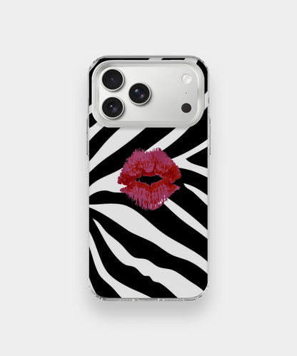 Wild Kiss Zebra Phone Case.