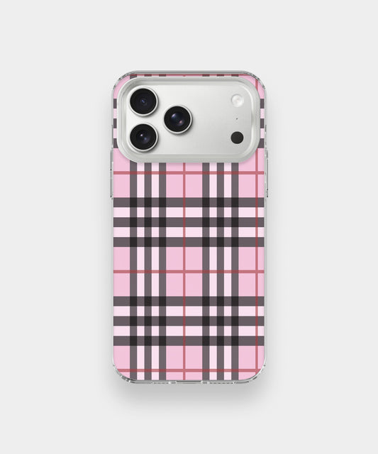 Pink Prep Check Phone Case.