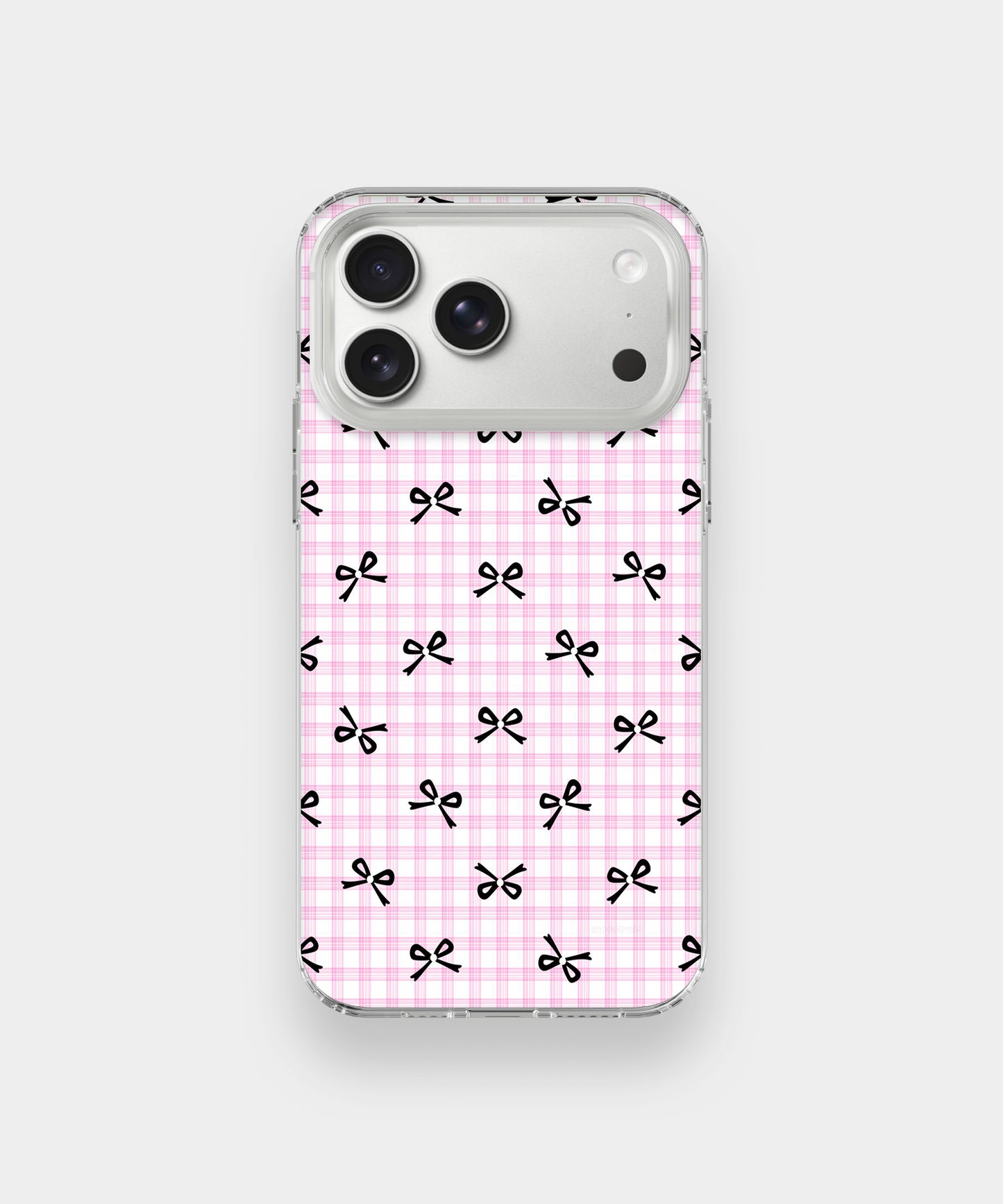 Coquette Bow Grid Phone Case.