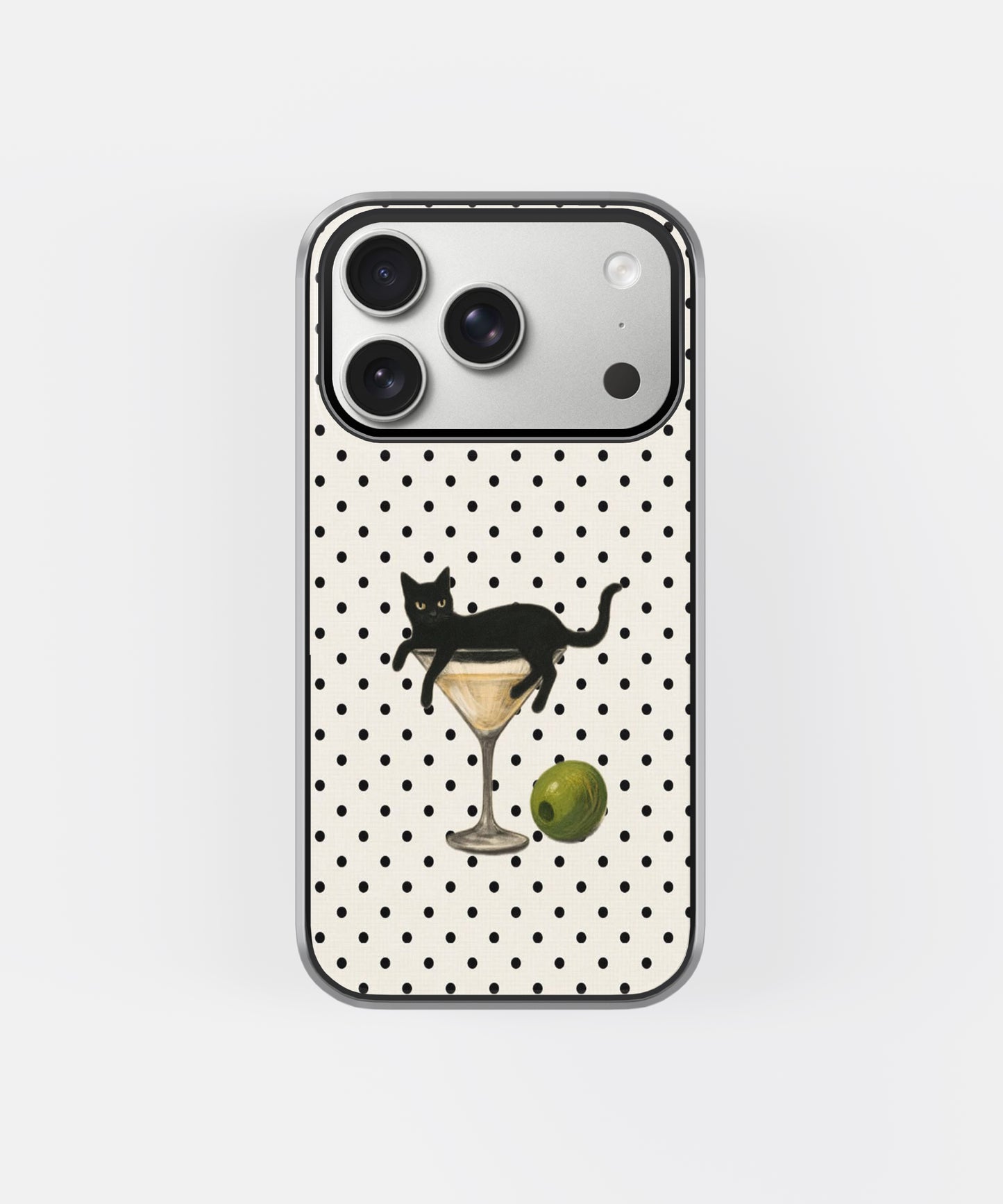Midnight Martini Cat Phone Case.