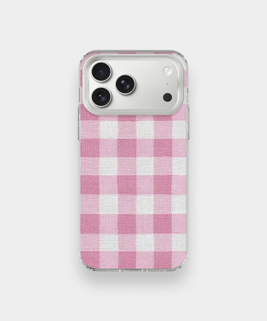 Pink Picnic Check Phone Case.