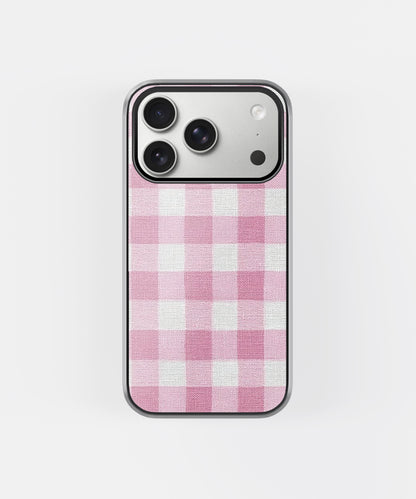 Pink Picnic Check Phone Case.