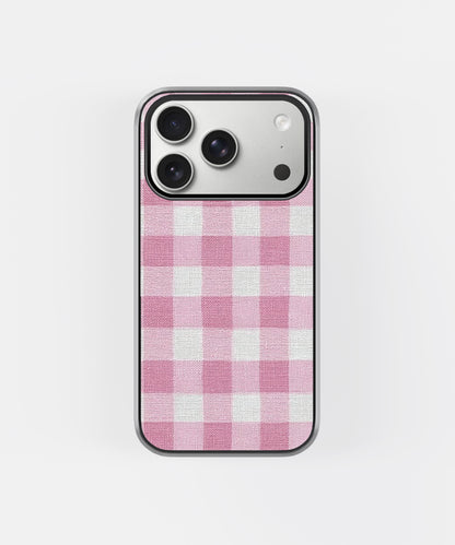 Pink Picnic Check Phone Case.