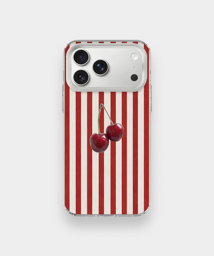 Cherry Soda Stripe Phone Case.