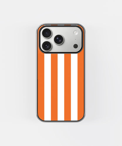 Orange Crush Stripe Phone Case.