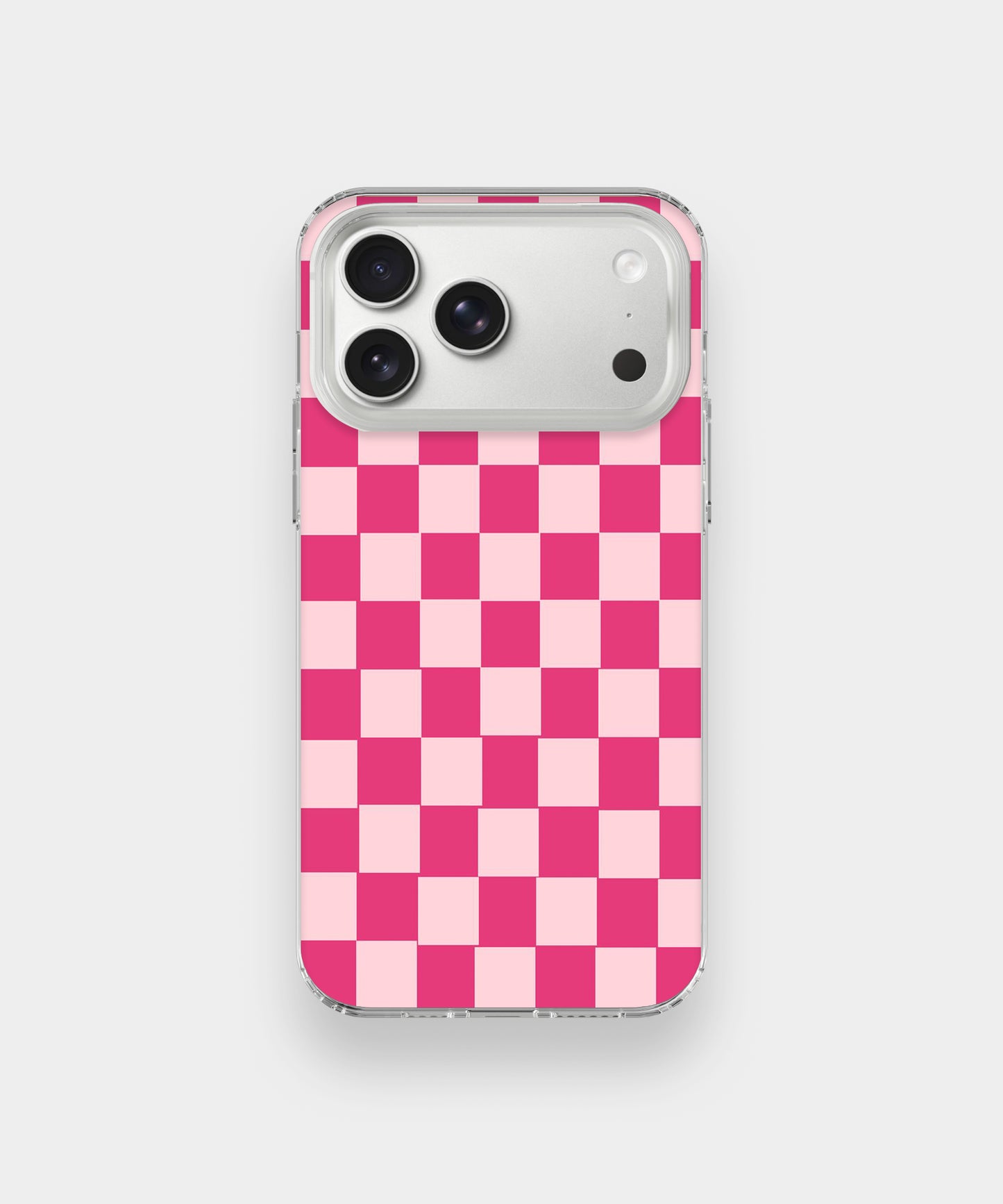 Hot Pink Checkered Phone Case.