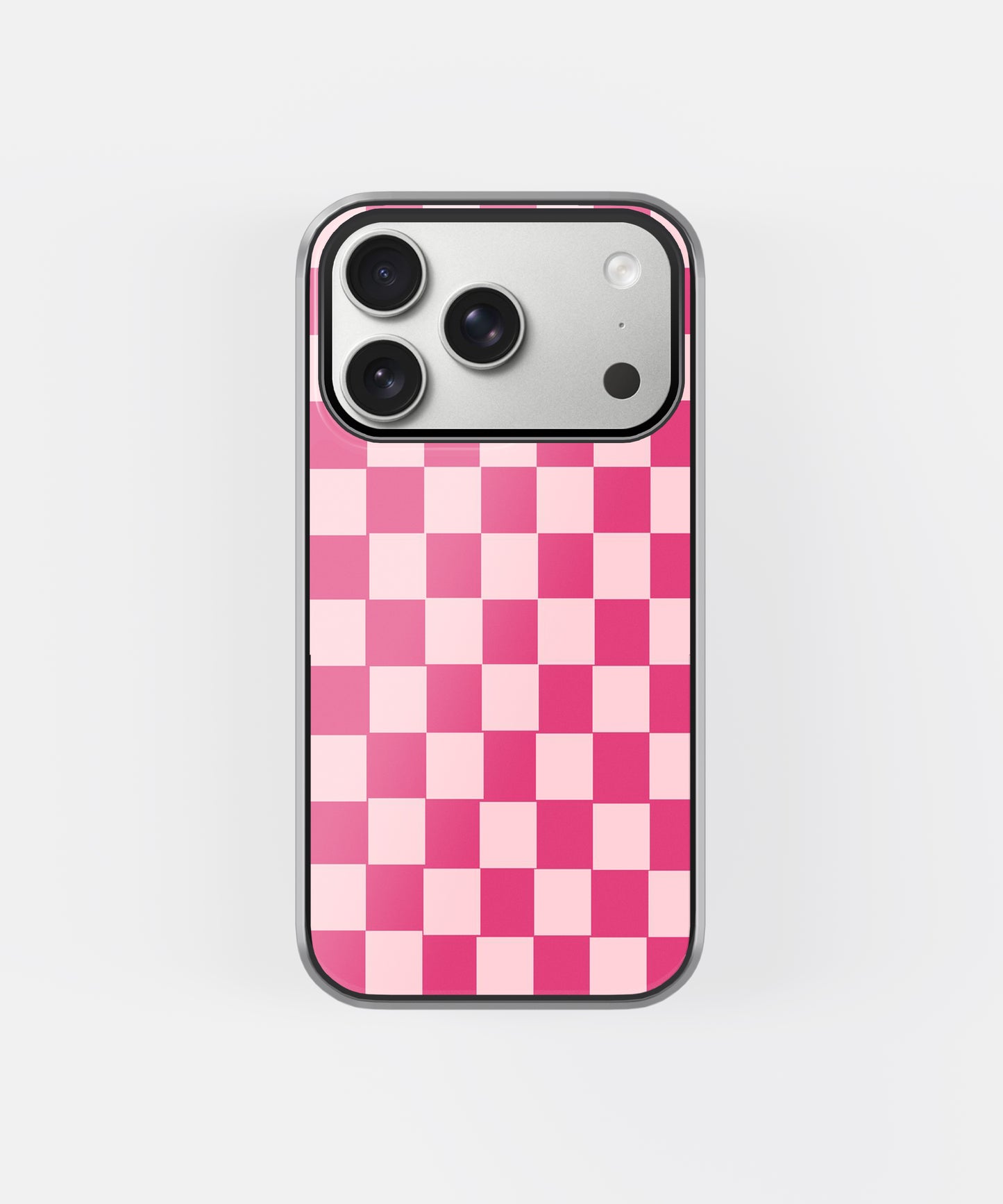 Hot Pink Checkered Phone Case.