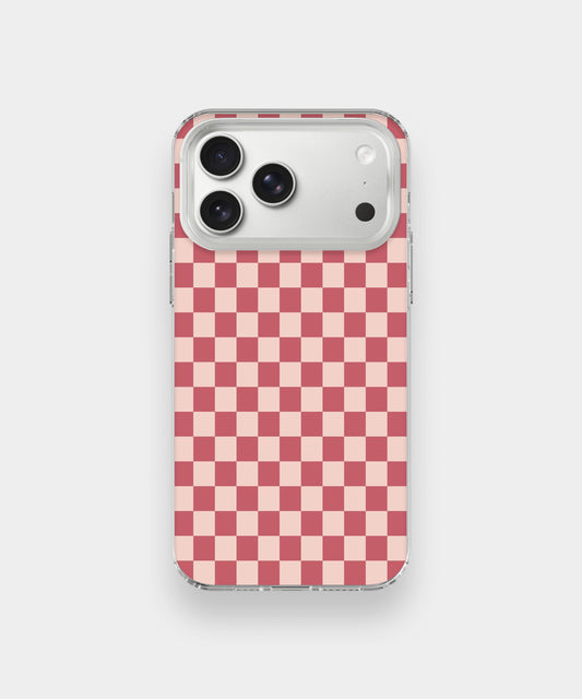 Blush Checkered Phone Case.