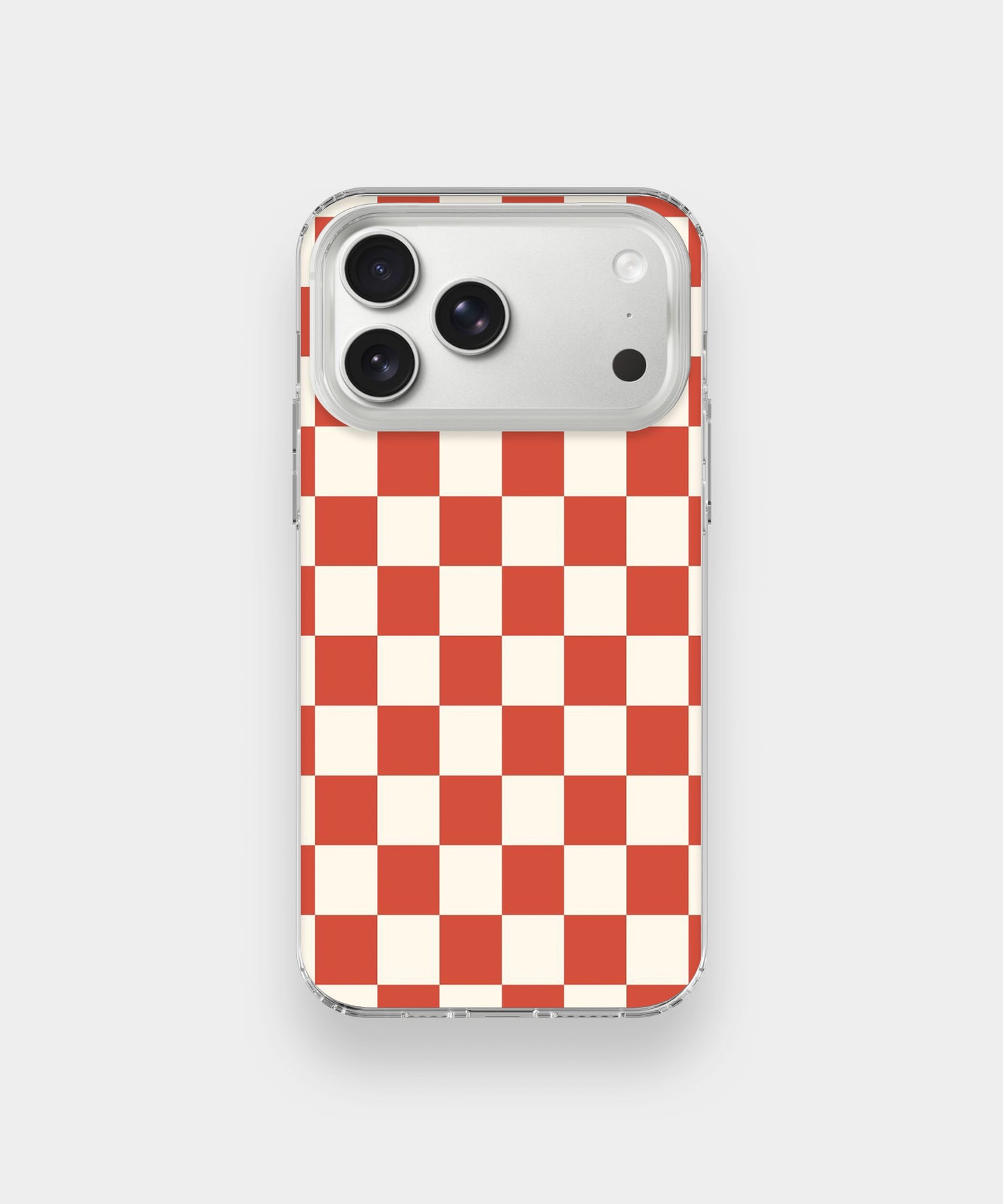 Coral Checkered Phone Case.