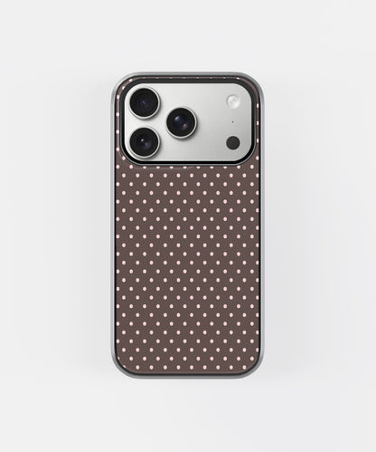 Mocha Pink Polka Phone Case.
