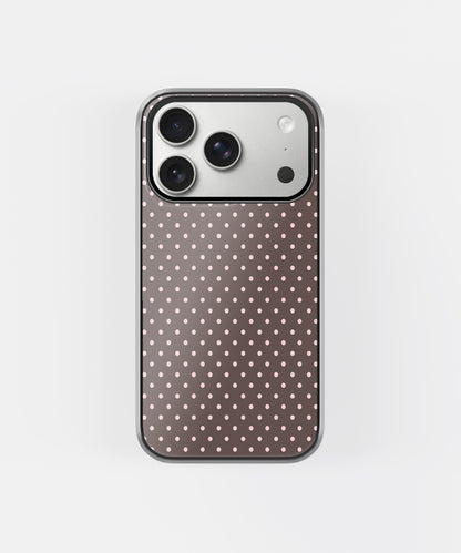 Mocha Pink Polka Phone Case.