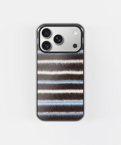 Vintage Brown Stripe Phone Case.