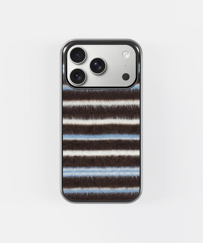 Vintage Brown Stripe Phone Case.