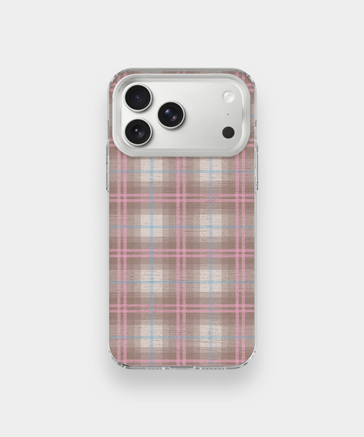Pink Checkered Plaid Phone Case.