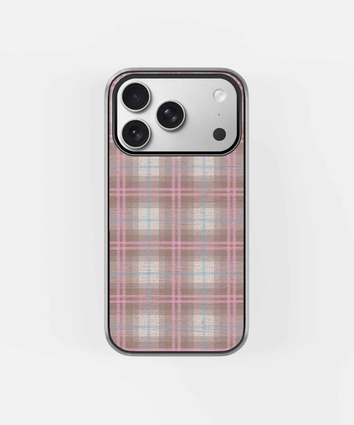 Pink Checkered Plaid Phone Case.