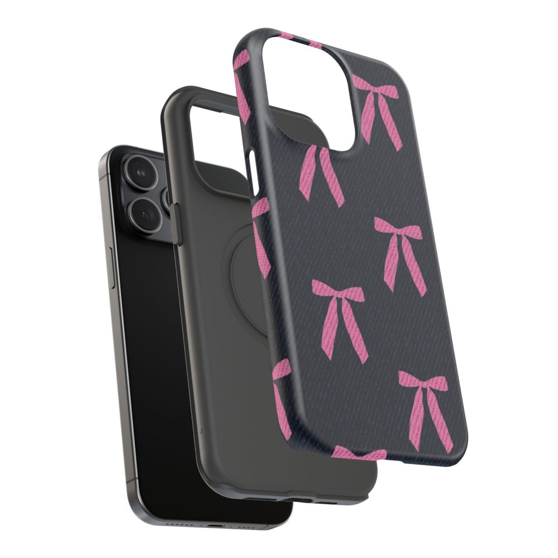 Coquette Core Pink Bow Phone Case.