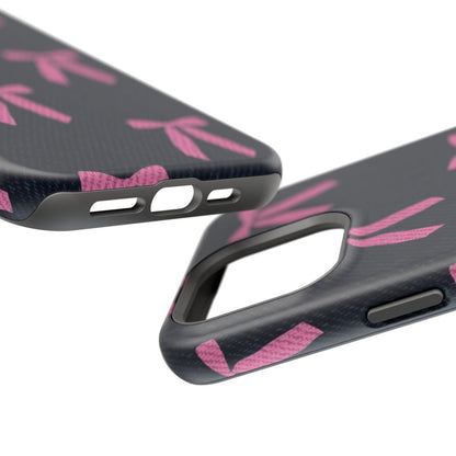 Coquette Core Pink Bow Phone Case.