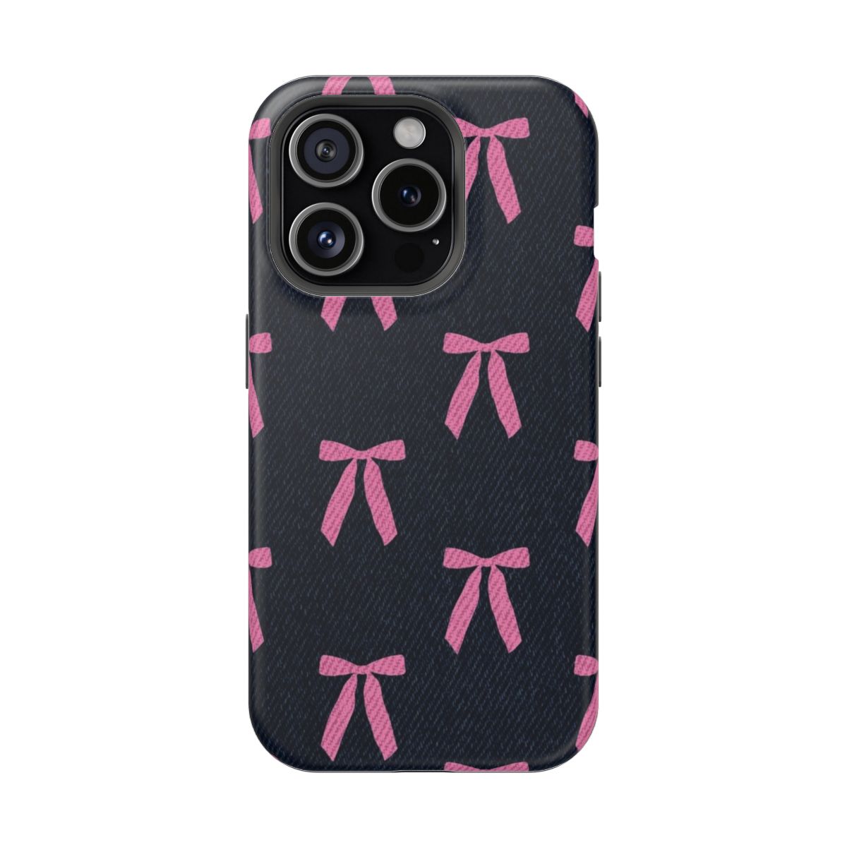 Coquette Core Pink Bow Phone Case.
