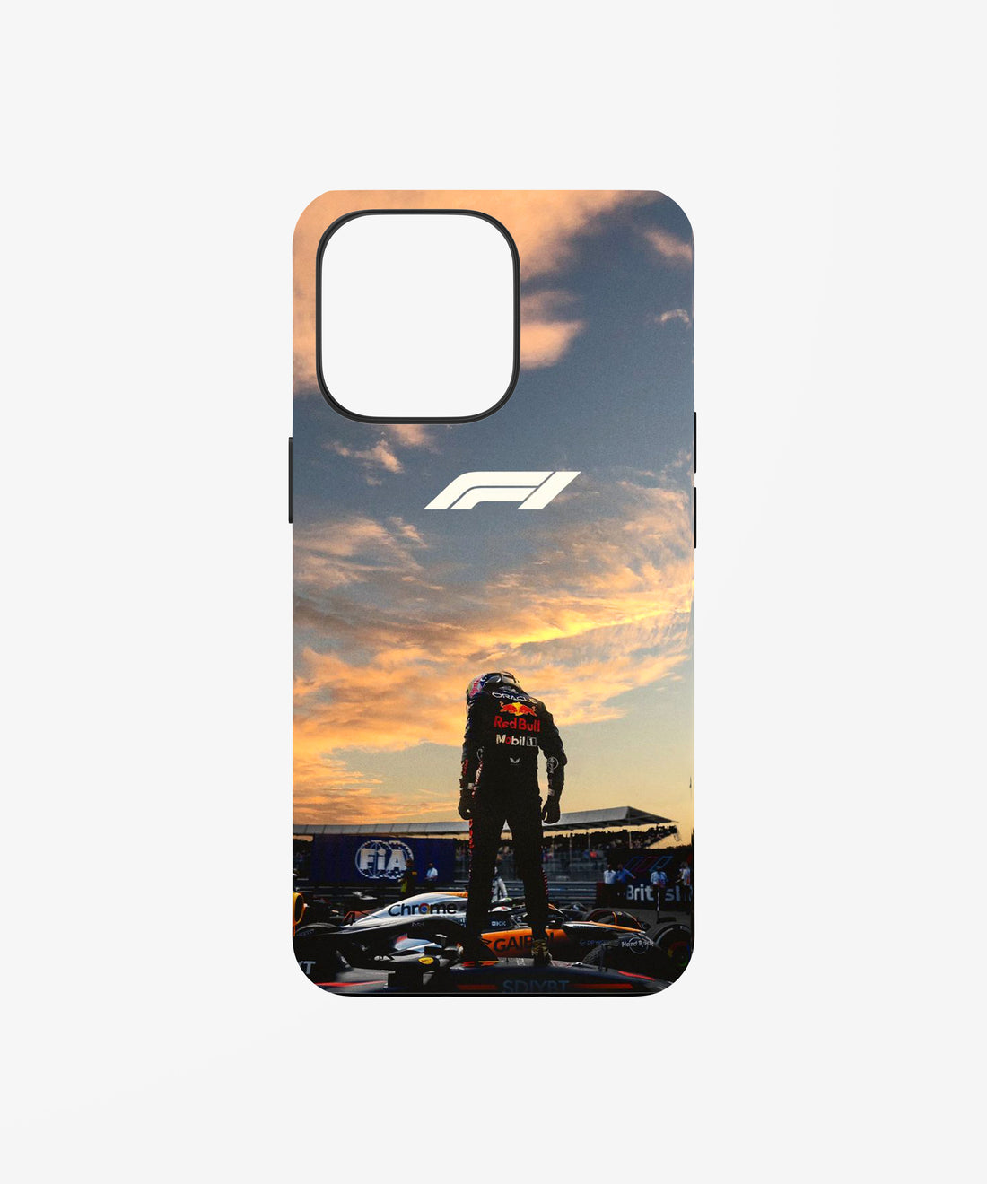 F1 Driver Sunset Phone Case.